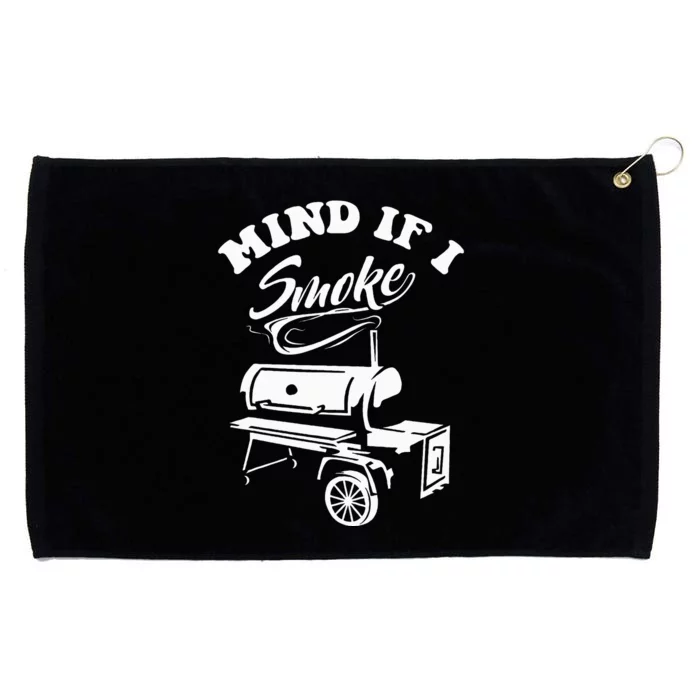 Mind If I Smoke Funny Bbq Smoker & Grilling Grommeted Golf Towel