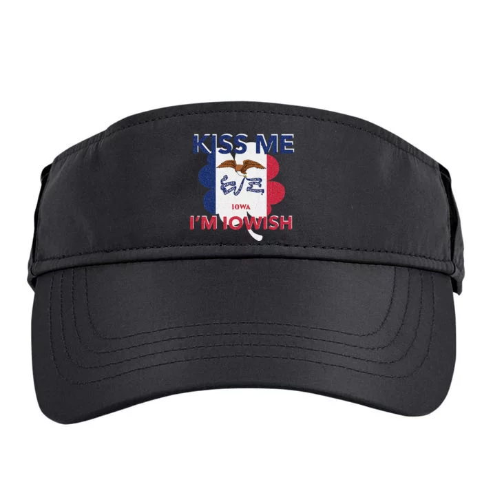 Me I'm Iowish Funny Iowan Gift Adult Drive Performance Visor