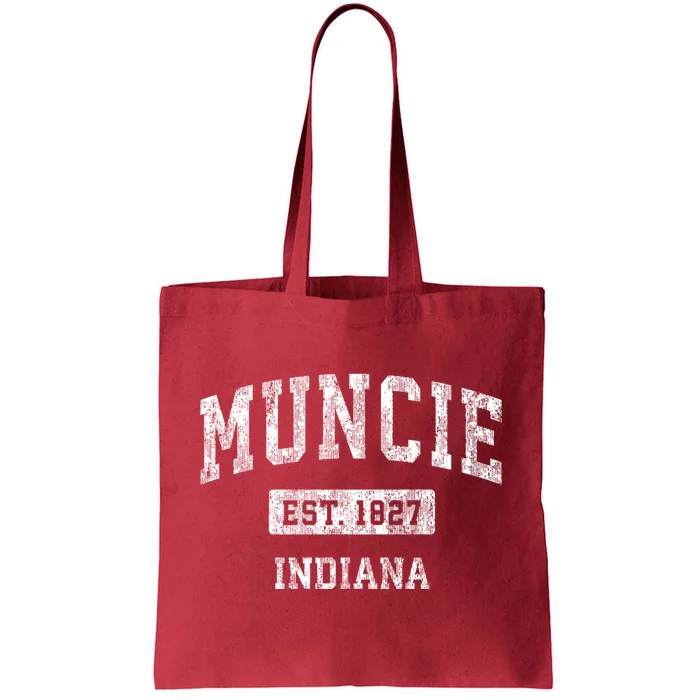 Muncie Indiana In Vintage Sports Tote Bag