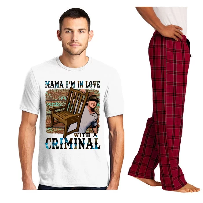 Mama IM In Love With A Criminal Pajama Set