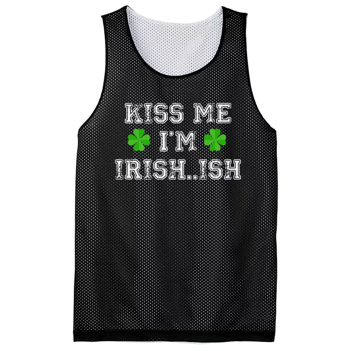 Me I'm Irish...ish Humor Funny St. Paddys Day Mesh Reversible Basketball Jersey Tank