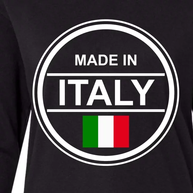 Made In Italy Womens Cotton Relaxed Long Sleeve T-Shirt