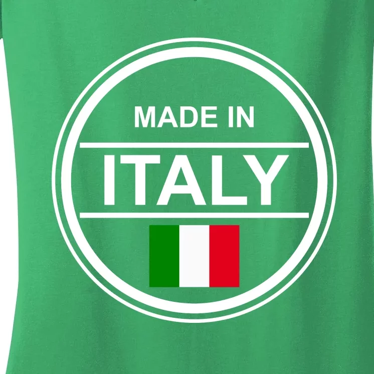 Made In Italy Women's V-Neck T-Shirt