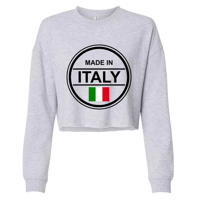 Made In Italy Cropped Pullover Crew