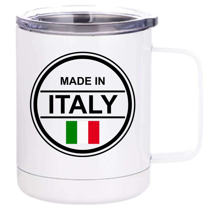 Made In Italy Front & Back 12oz Stainless Steel Tumbler Cup