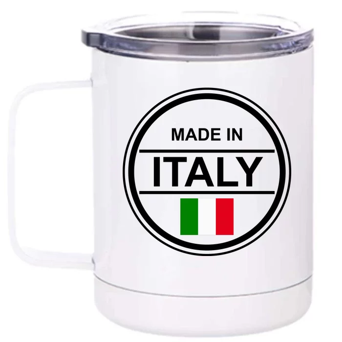 Made In Italy Front & Back 12oz Stainless Steel Tumbler Cup