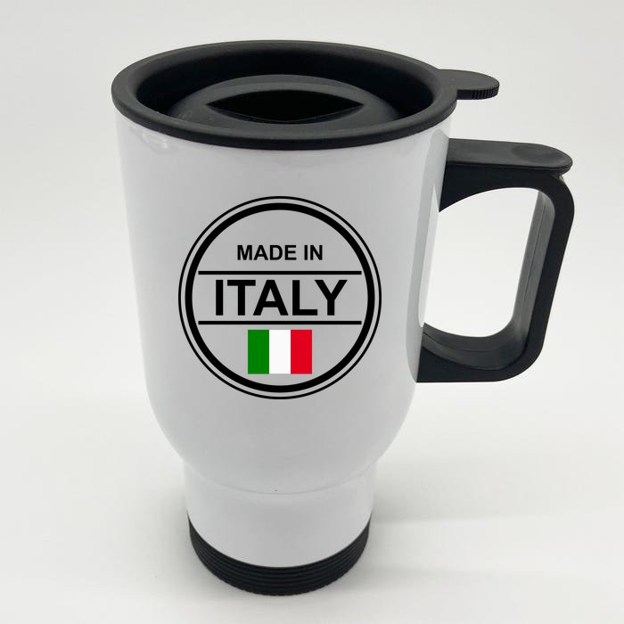 Made In Italy Front & Back Stainless Steel Travel Mug