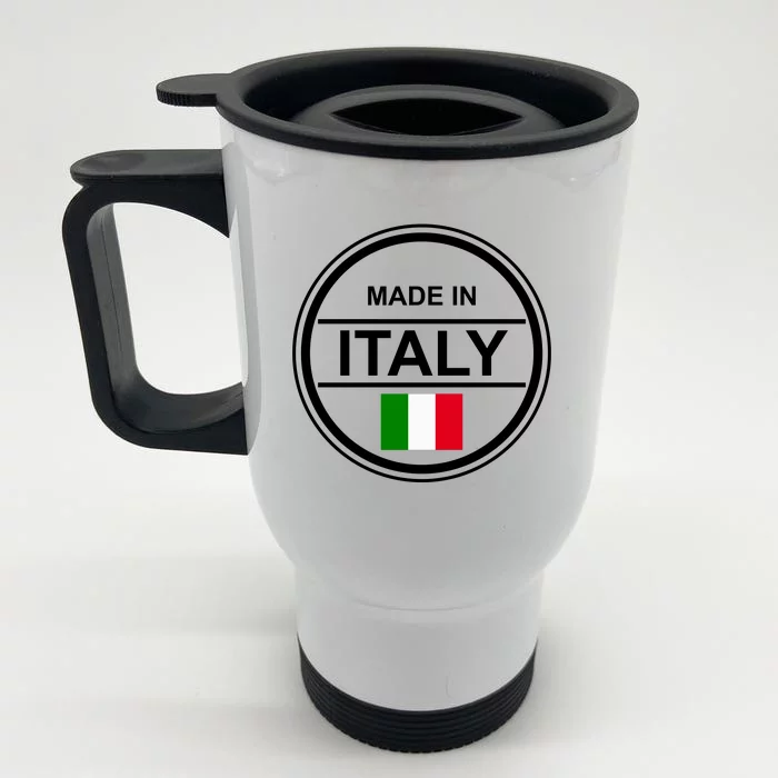 Made In Italy Front & Back Stainless Steel Travel Mug