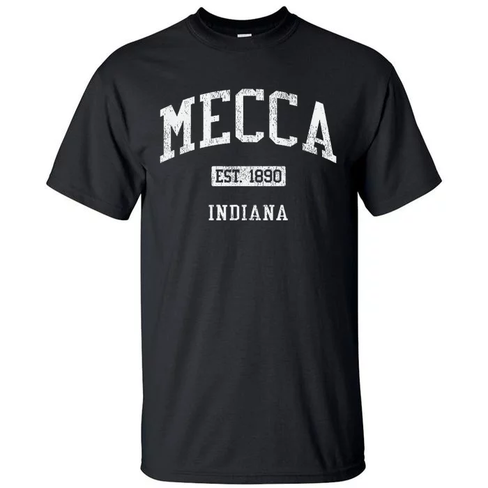 Mecca Indiana In Js04 Vintage Athletic Sports Tall T-Shirt