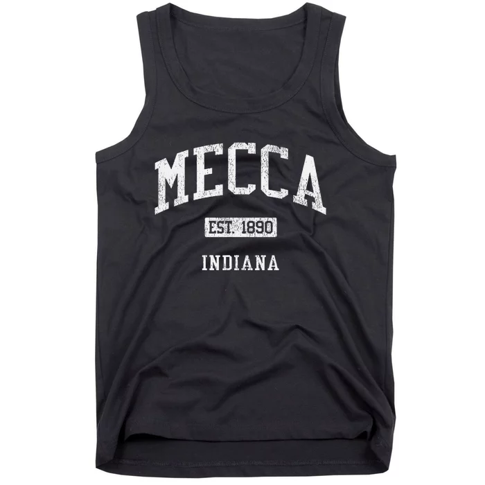 Mecca Indiana In Js04 Vintage Athletic Sports Tank Top