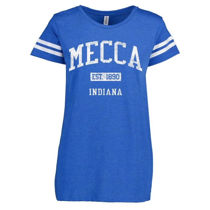 Mecca Indiana In Js04 Vintage Athletic Sports Enza Ladies Jersey Football T-Shirt