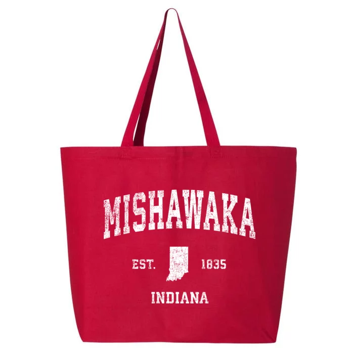 Mishawaka Indiana In Vintage Sports 25L Jumbo Tote