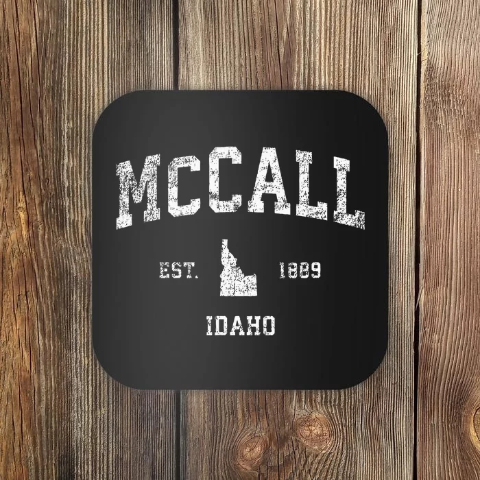 Mccall Idaho Id Vintage Athletic Sports Design Coaster