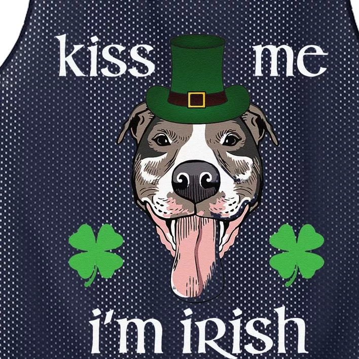 Me I'm Irish Dog Lovers Funny St. Patrick's Day Mesh Reversible Basketball Jersey Tank