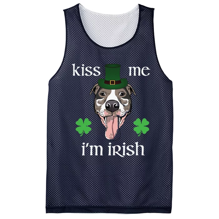 Me I'm Irish Dog Lovers Funny St. Patrick's Day Mesh Reversible Basketball Jersey Tank