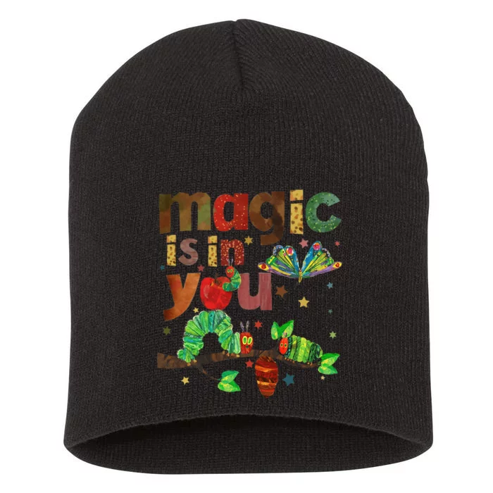 Magic Is In You Hungry Caterpillar Butterfly Reading Teacher Short Acrylic Beanie