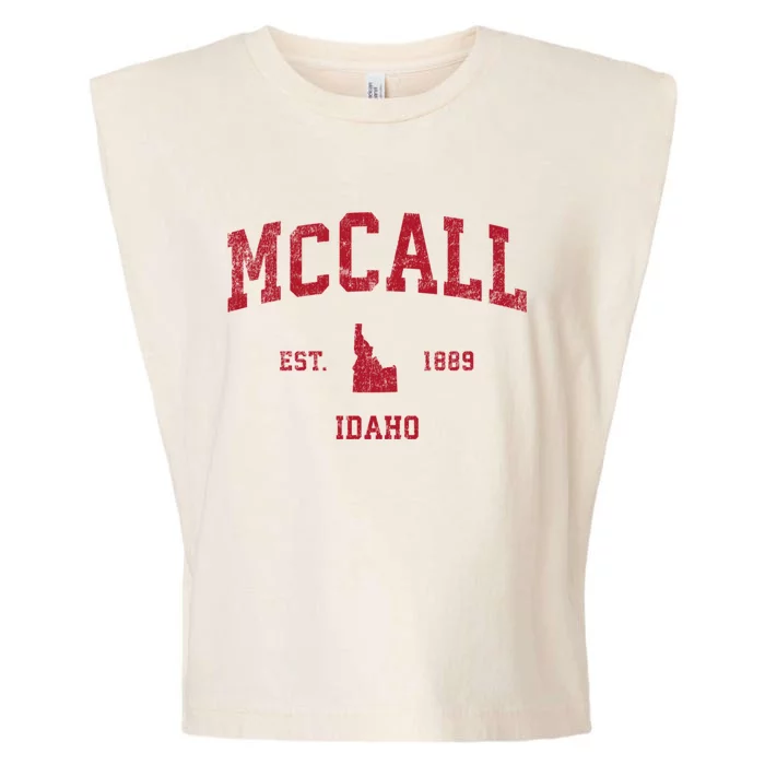 Mccall Idaho Id Vintage Sports Garment-Dyed Women's Muscle Tee