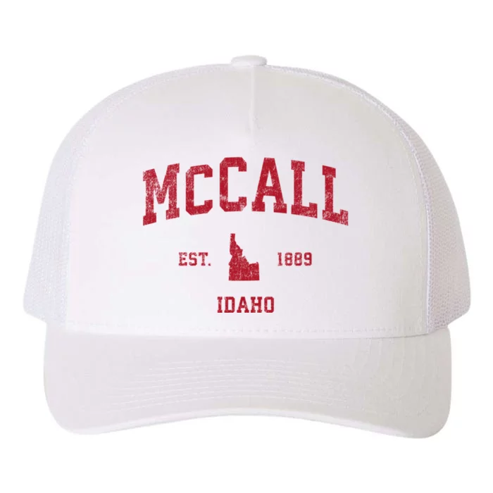 Mccall Idaho Id Vintage Sports Yupoong Adult 5-Panel Trucker Hat