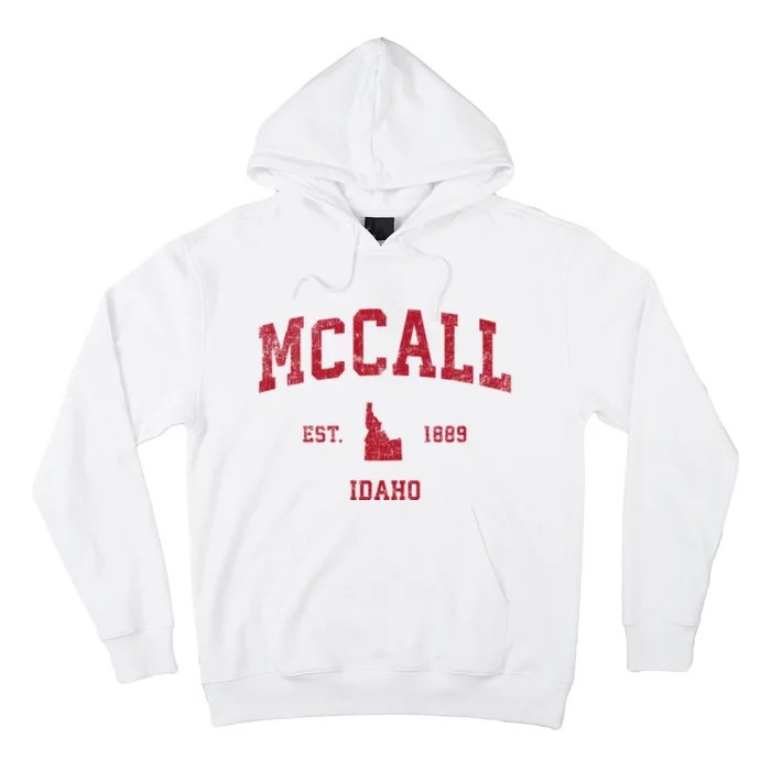 Mccall Idaho Id Vintage Sports Hoodie