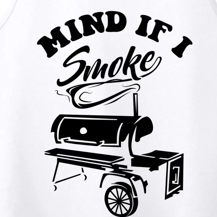 Mind If I Smoke Funny Bbq Smoker & Grilling Gift Performance Tank