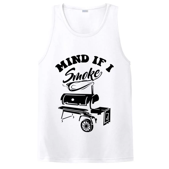 Mind If I Smoke Funny Bbq Smoker & Grilling Gift Performance Tank