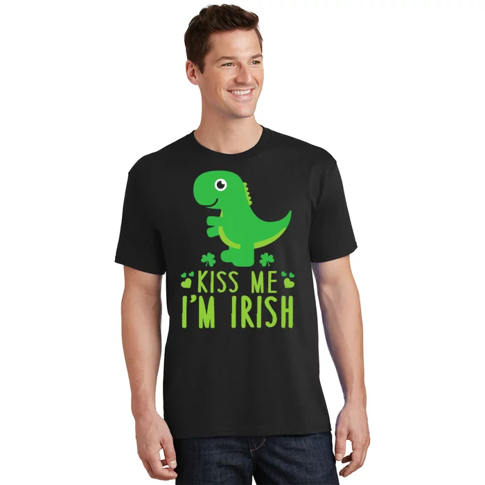 Me I'm Irish St. Patrick's Day Cute Dinosaur T T-Shirt