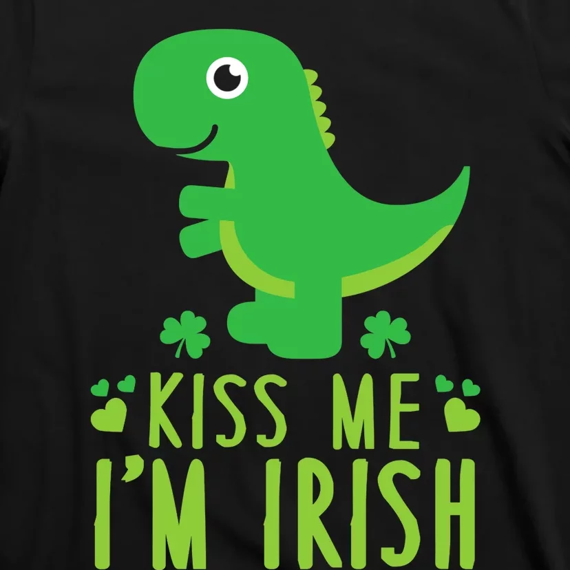 Me I'm Irish St. Patrick's Day Cute Dinosaur T T-Shirt