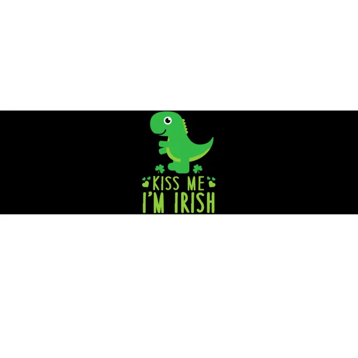 Me I'm Irish St. Patrick's Day Cute Dinosaur T Bumper Sticker