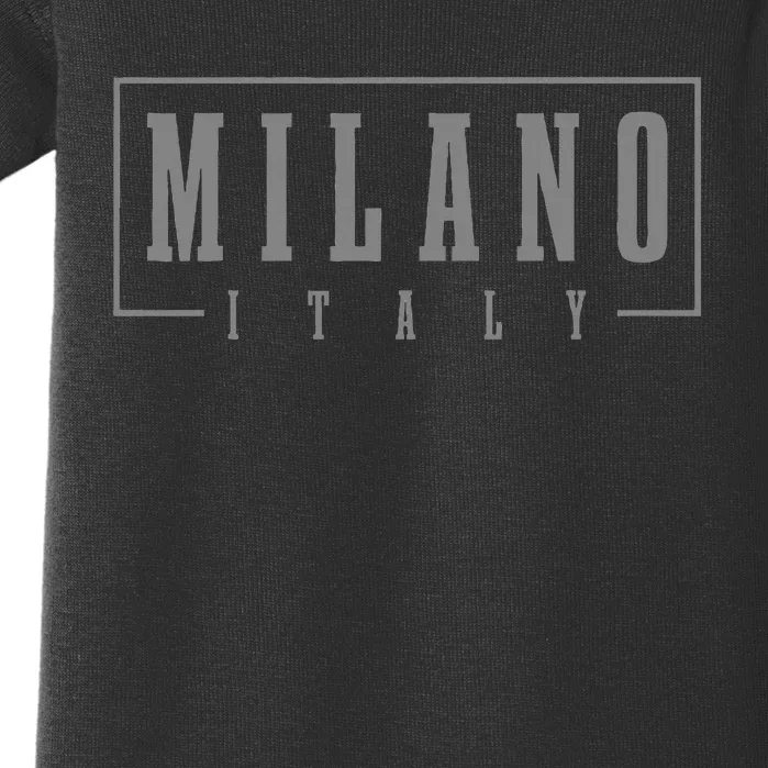 Milano Italia Italy Italian Souvenir Baby Bodysuit