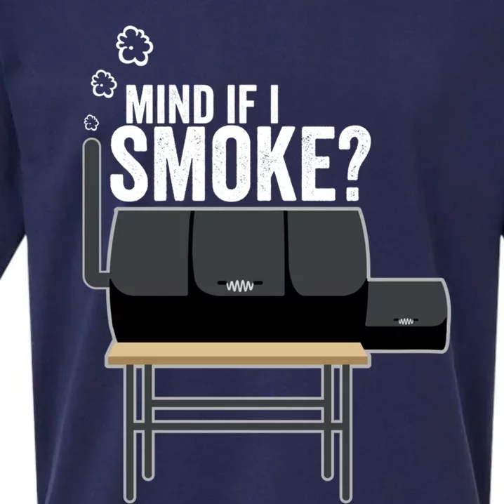 Mind If I Smoke? Funny Bbq Smoker And Grilling Gift Idea Meaningful Gift Sueded Cloud Jersey T-Shirt