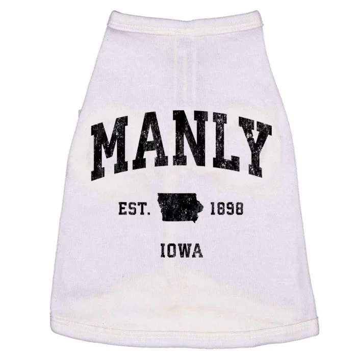 Manly Iowa Ia Vintage Athletic Doggie Tank