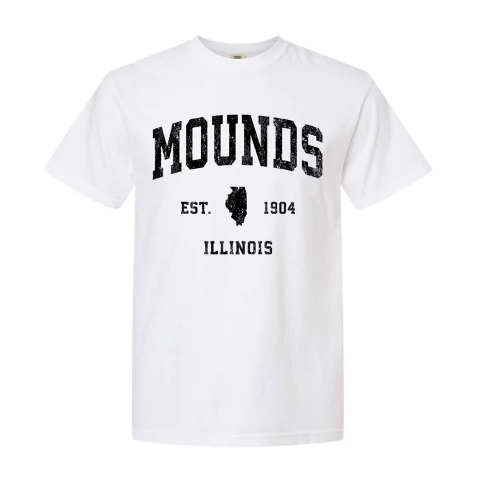 Mounds Illinois Il Vintage Athletic Garment-Dyed Heavyweight T-Shirt