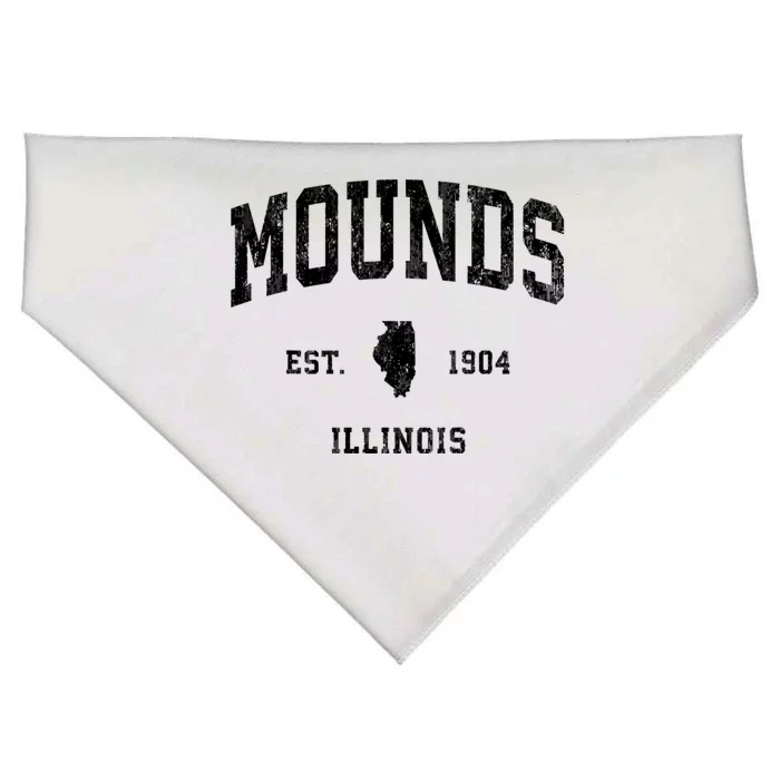 Mounds Illinois Il Vintage Athletic USA-Made Doggie Bandana