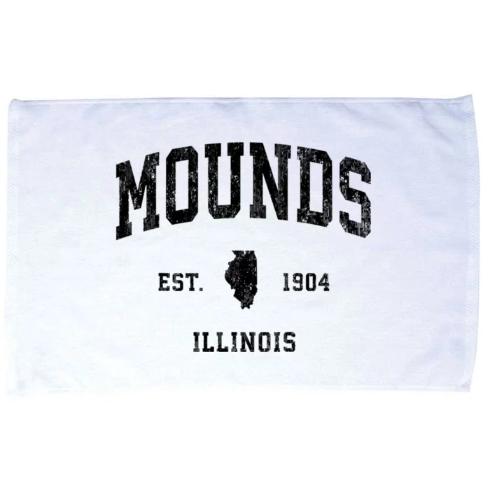 Mounds Illinois Il Vintage Athletic Microfiber Hand Towel