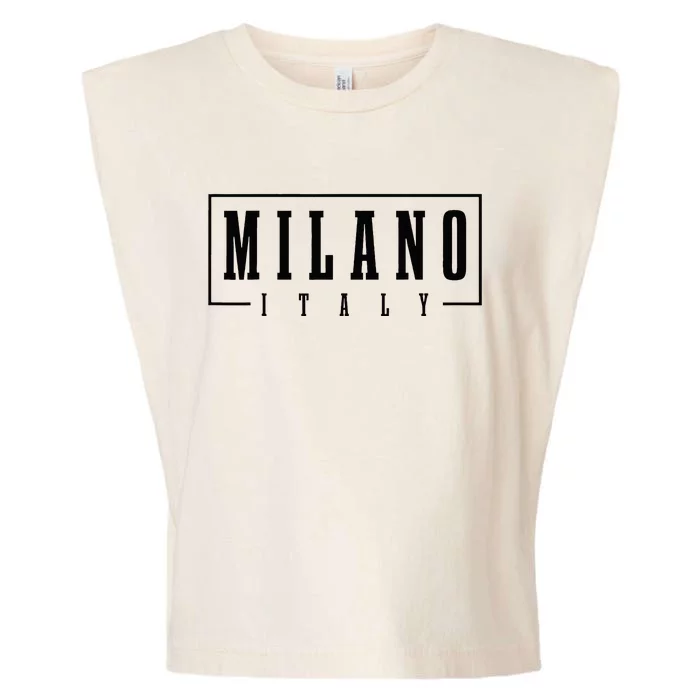 Milano Italia Italy Italian Souvenir Garment-Dyed Women's Muscle Tee