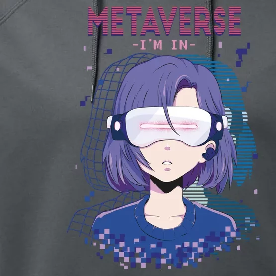 Metaverse I'm In Anime Performance Fleece Hoodie