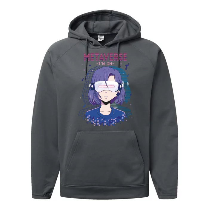 Metaverse I'm In Anime Performance Fleece Hoodie