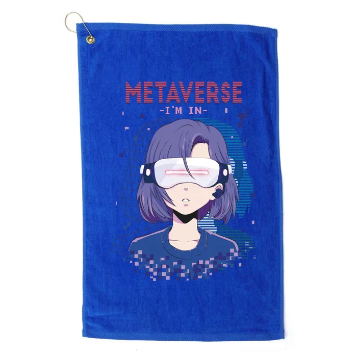 Metaverse I'm In Anime Platinum Collection Golf Towel