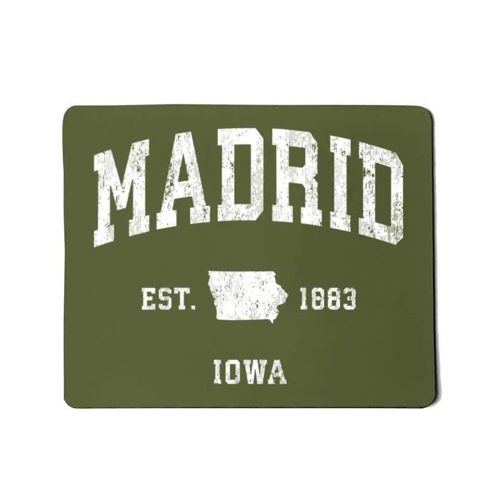 Madrid Iowa Ia Vintage Athletic Mousepad