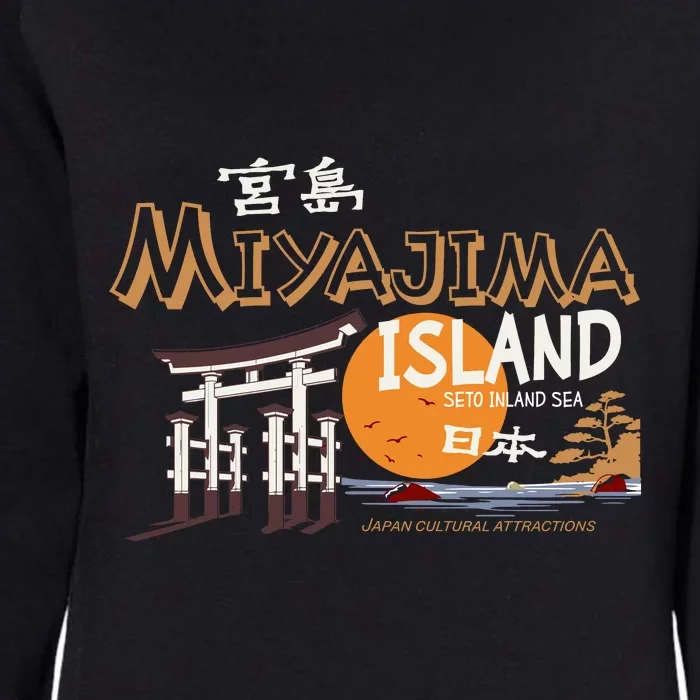 Miyajima Island Japan Womens California Wash Sweatshirt