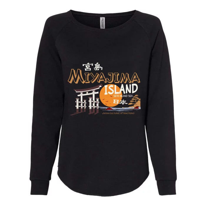 Miyajima Island Japan Womens California Wash Sweatshirt