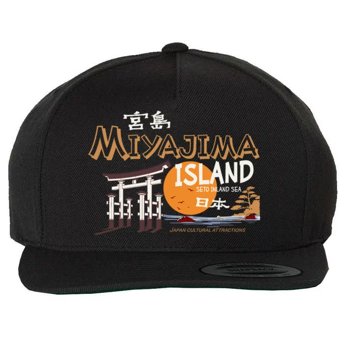 Miyajima Island Japan Wool Snapback Cap