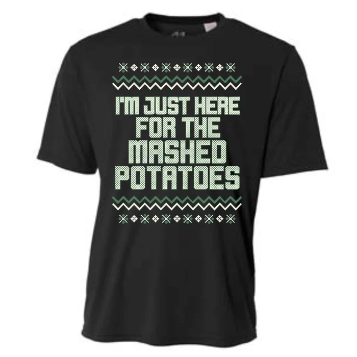 Middleclassfancy IM Just Here For The Mashed Potatoes Christmas Cooling Performance Crew T-Shirt