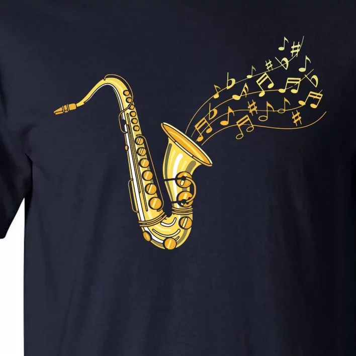 Musical Instrument Jazz Musician Gift Idea Saxophone Tall T-Shirt