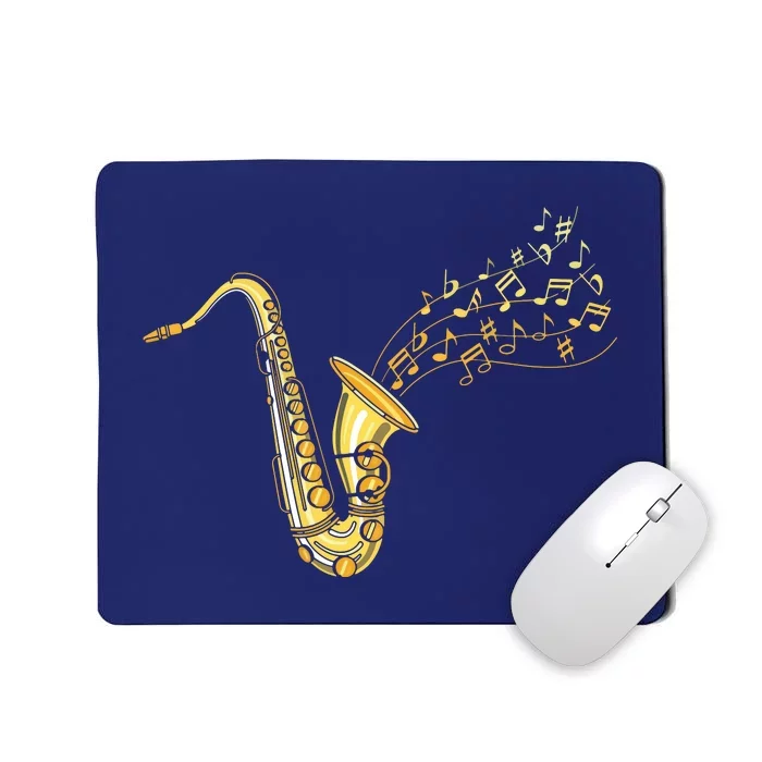 Musical Instrument Jazz Musician Gift Idea Saxophone Mousepad