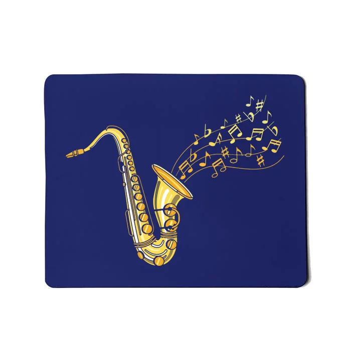 Musical Instrument Jazz Musician Gift Idea Saxophone Mousepad