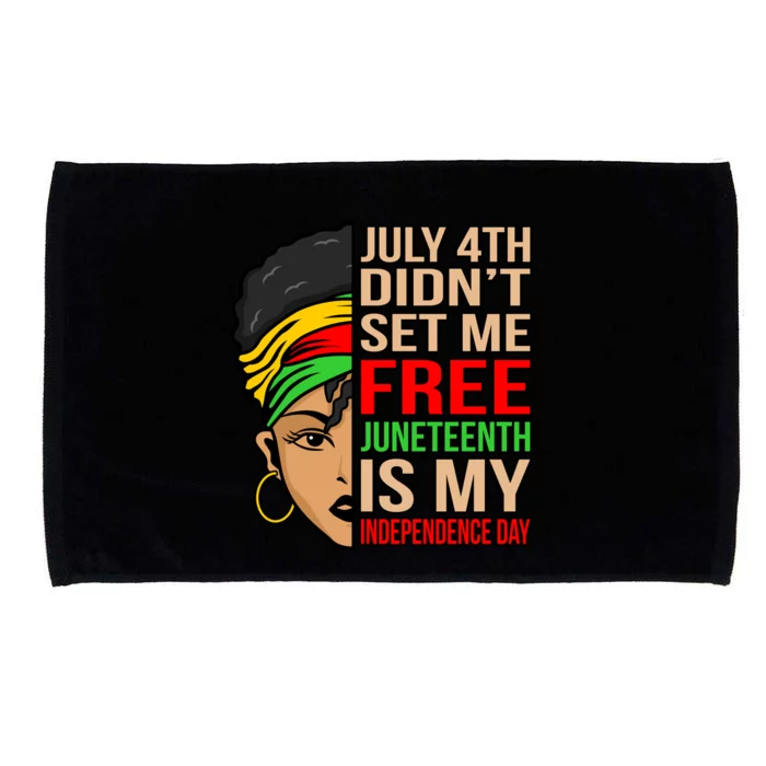 My Independence Juneteenth Black History Month Graphic Gift Microfiber Hand Towel