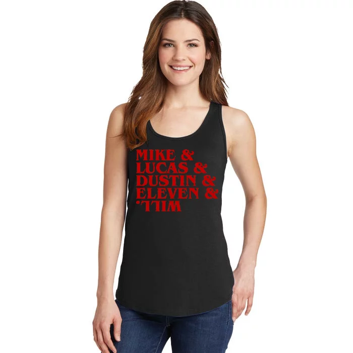 Mike & Lucas & Dustin & Elevin & Will Ladies Essential Tank