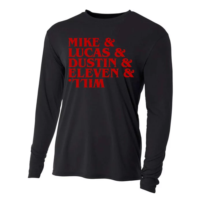 Mike & Lucas & Dustin & Elevin & Will Cooling Performance Long Sleeve Crew