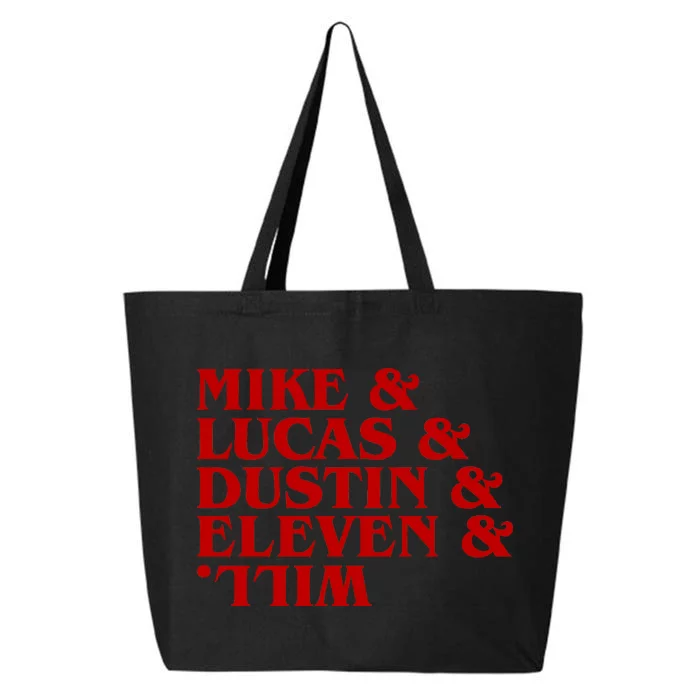 Mike & Lucas & Dustin & Elevin & Will 25L Jumbo Tote